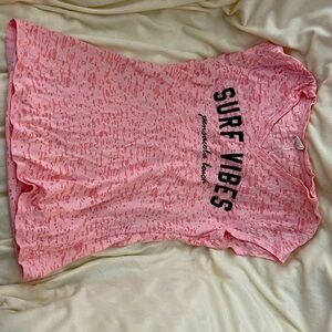 Pink Exist pensacola Beach burnout shirt. XL